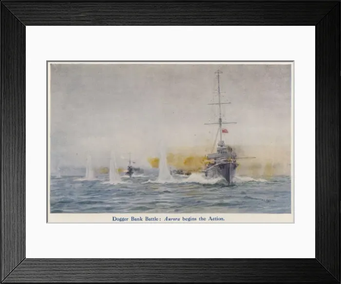 Framed Print : Aurora Fired Upon, 1915 Framed Print : Aurora Fired Upon, 1915