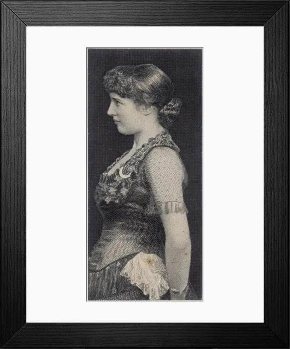 Framed Print : Lily Langtry / Profile Framed Print : Lily Langtry / Profile
