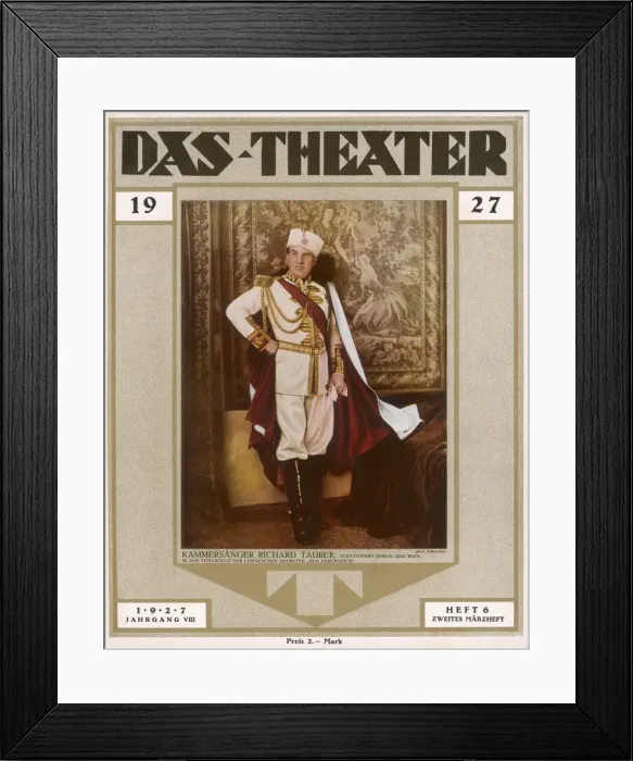 Framed Print : Richard Tauber / 1927 Framed Print : Richard Tauber / 1927