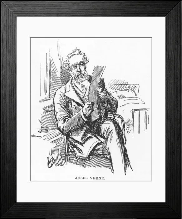 Framed Print : Jules Verne / Furniss Framed Print : Jules Verne / Furniss