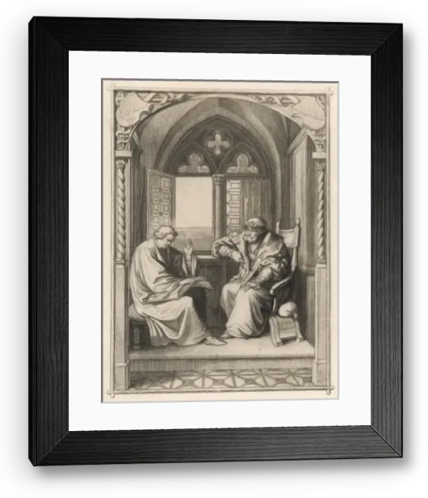 Framed Print : Luther and Zwingli Framed Print : Luther and Zwingli