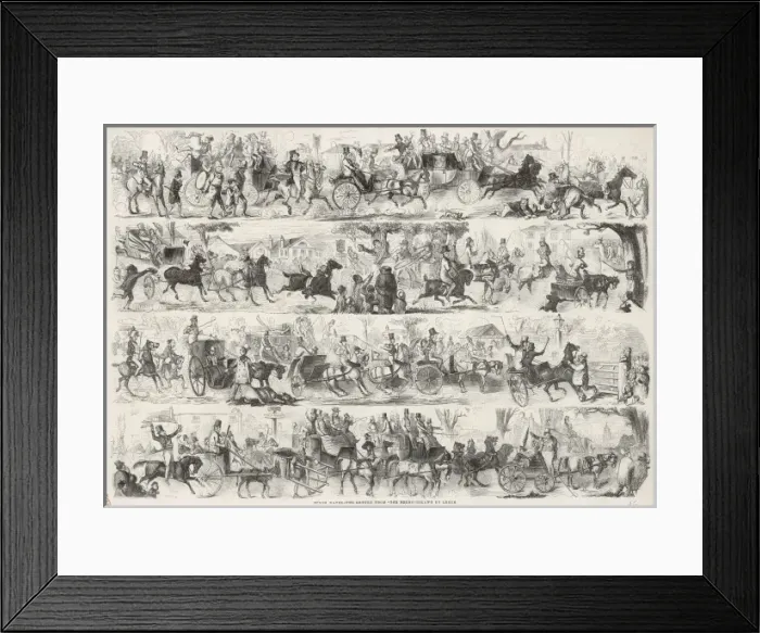 Framed Print : Crowd of Derby Revellers Framed Print : Crowd of Derby Revellers