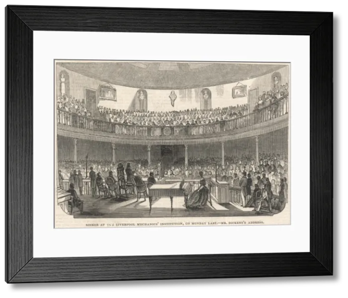 Framed Print : Dickens / Liverpool Inst Framed Print : Dickens / Liverpool Inst