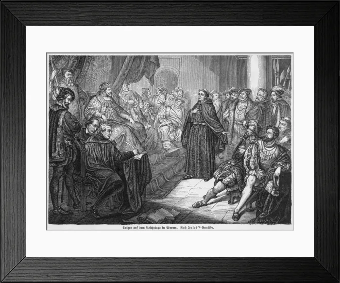 Framed Print : Luther at Diet of Worms Framed Print : Luther at Diet of Worms
