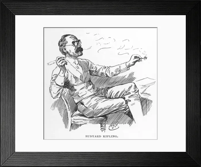 Framed Print : KIPLING. English writer, Rudyard Kipling (1865-1936) Framed Print : KIPLING. English writer, Rudyard Kipling (1865-1936)