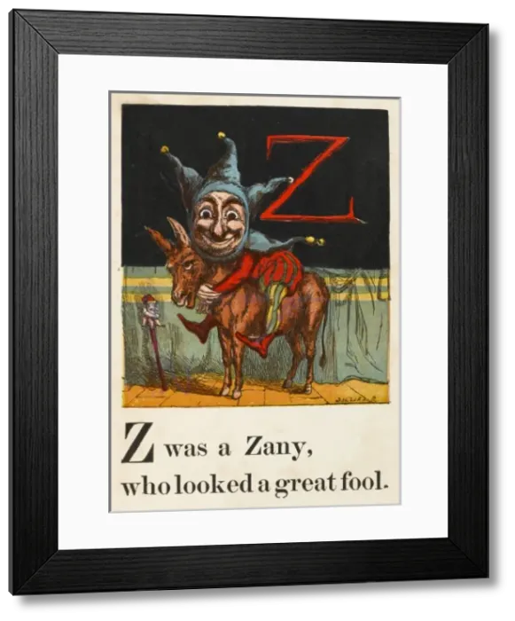 Framed Print : Alphabet / Z for Zany Framed Print : Alphabet / Z for Zany
