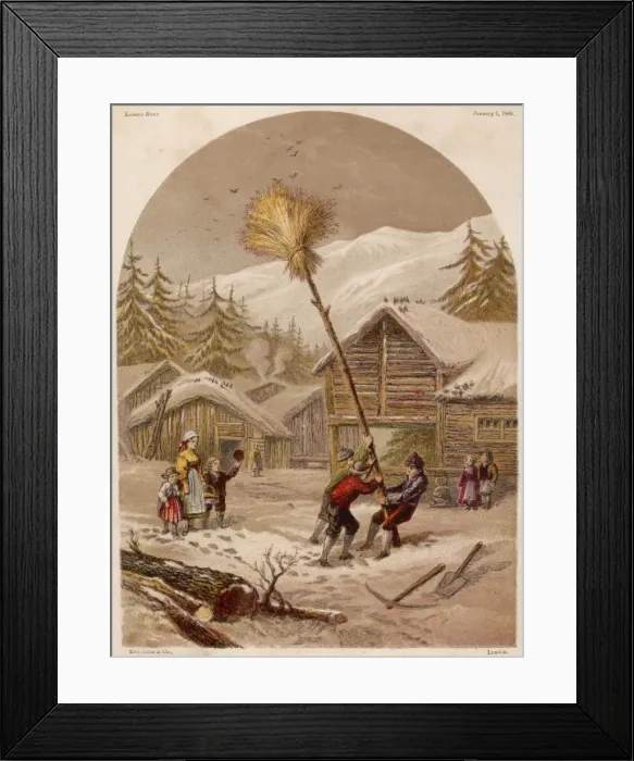 Framed Print : Xmas in Norway Framed Print : Xmas in Norway