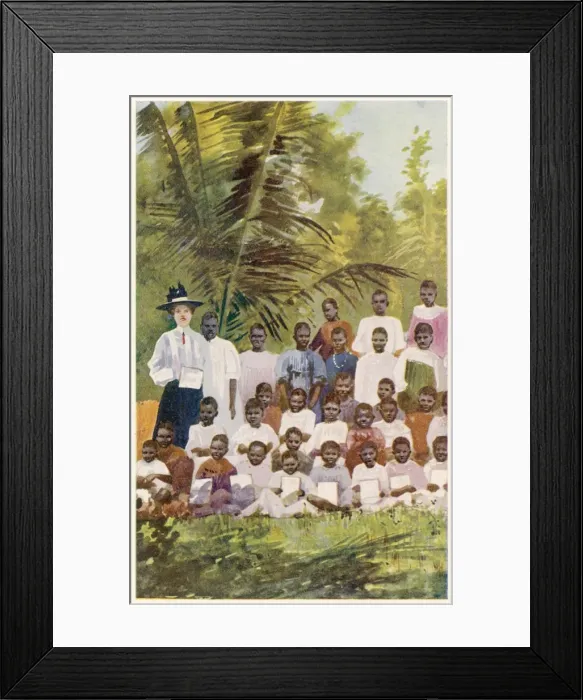 Framed Print : Mission School, Queensld Framed Print : Mission School, Queensld