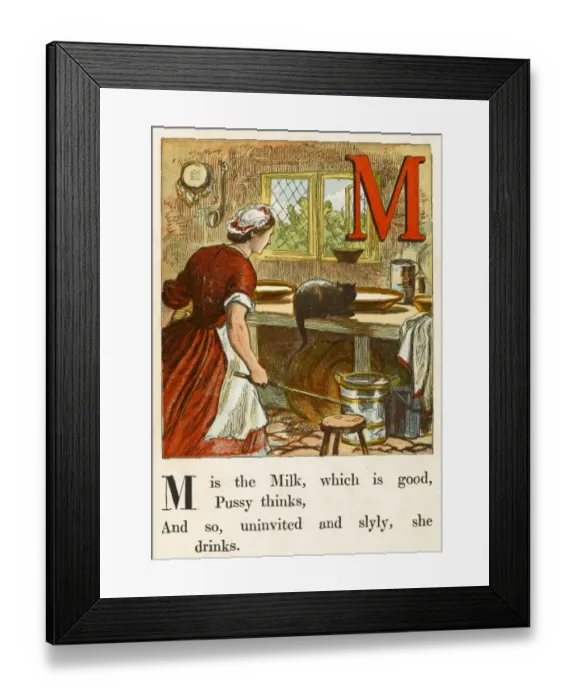 Framed Print : Cats / And People / Alphabet Framed Print : Cats / And People / Alphabet