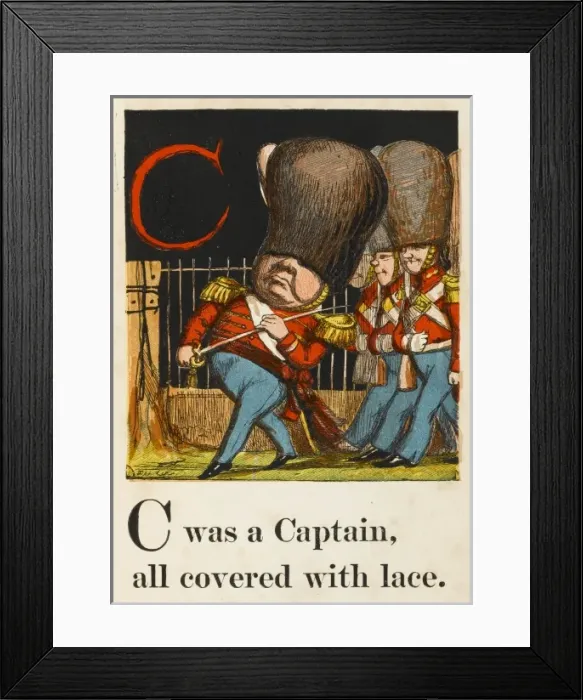 Framed Print : Alphabet / C for Captain Framed Print : Alphabet / C for Captain