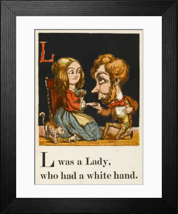 Framed Print : Proposing on Knee 1867 Framed Print : Proposing on Knee 1867