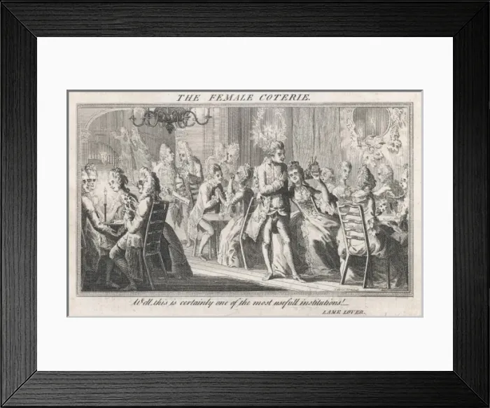 Framed Print : An Evening Party 1770 Framed Print : An Evening Party 1770