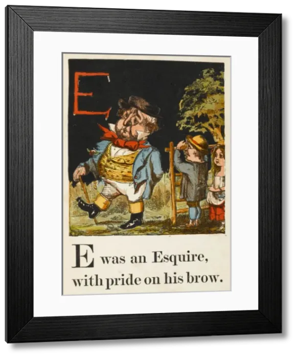 Framed Print : Alphabet / E for Esquire Framed Print : Alphabet / E for Esquire