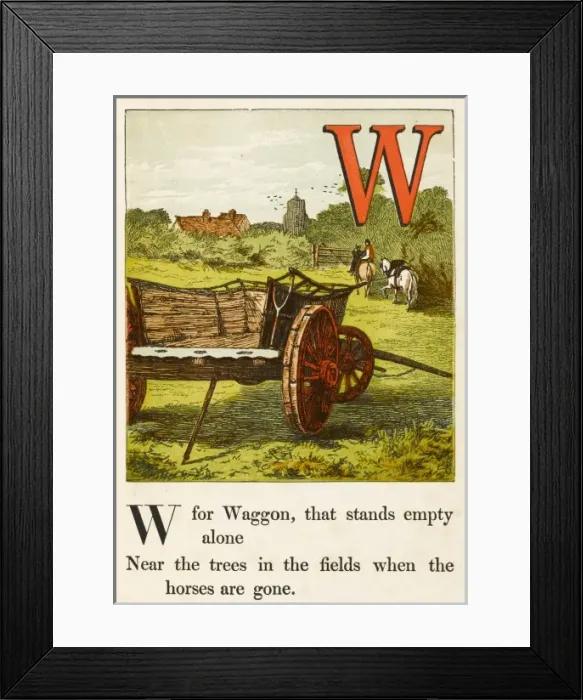 Framed Print : Transport / Wagon / Alphabet Framed Print : Transport / Wagon / Alphabet