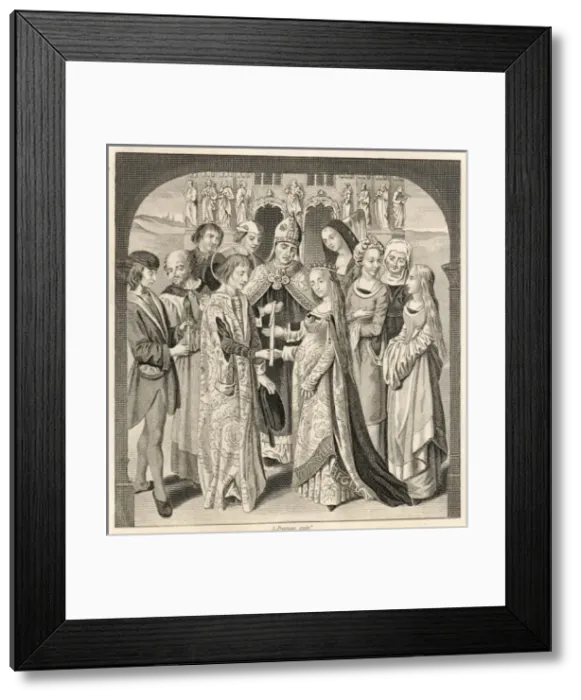 Framed Print : Henry VI Weds Marguerite Framed Print : Henry VI Weds Marguerite