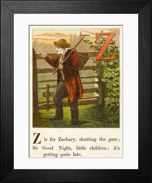 Framed Print : Alphabet / Z for Zachary Framed Print : Alphabet / Z for Zachary