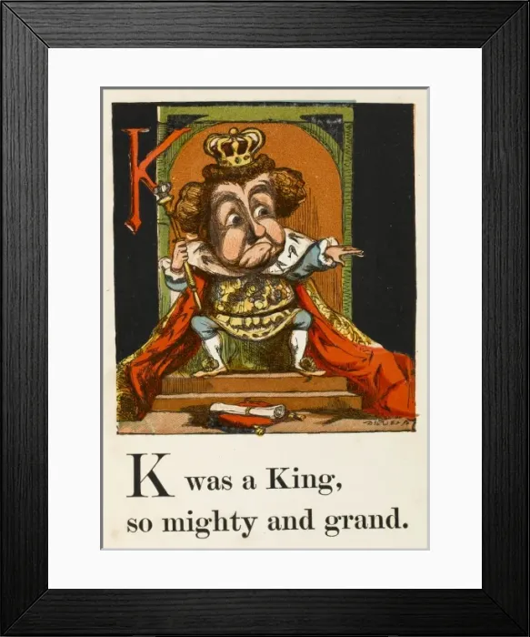Framed Print : King on Throne 1867 Framed Print : King on Throne 1867