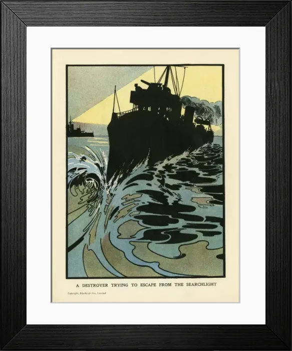 Framed Print : Destroyer at Speed Framed Print : Destroyer at Speed