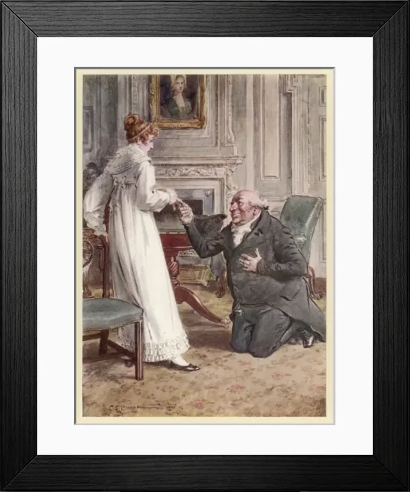 Framed Print : Becky Refuses a Proposal Framed Print : Becky Refuses a Proposal