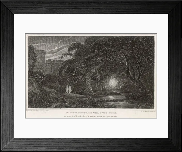Framed Print : Will of the Wisp, Pether Framed Print : Will of the Wisp, Pether