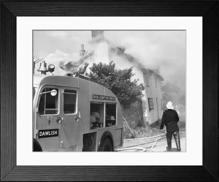 Framed Print : Cottage on Fire Framed Print : Cottage on Fire