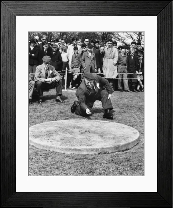 Framed Print : Marbles Contest / 1950 Framed Print : Marbles Contest / 1950