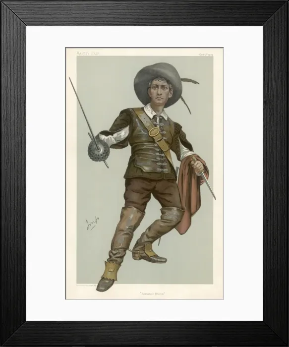 Framed Print : Lewis Waller  /  Vfair 1904