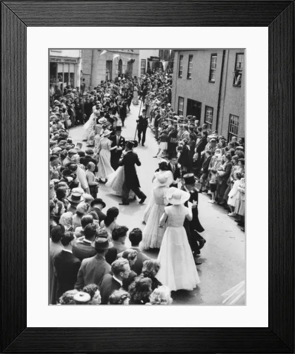 Framed Print : Helston Dance / Cornwall Framed Print : Helston Dance / Cornwall