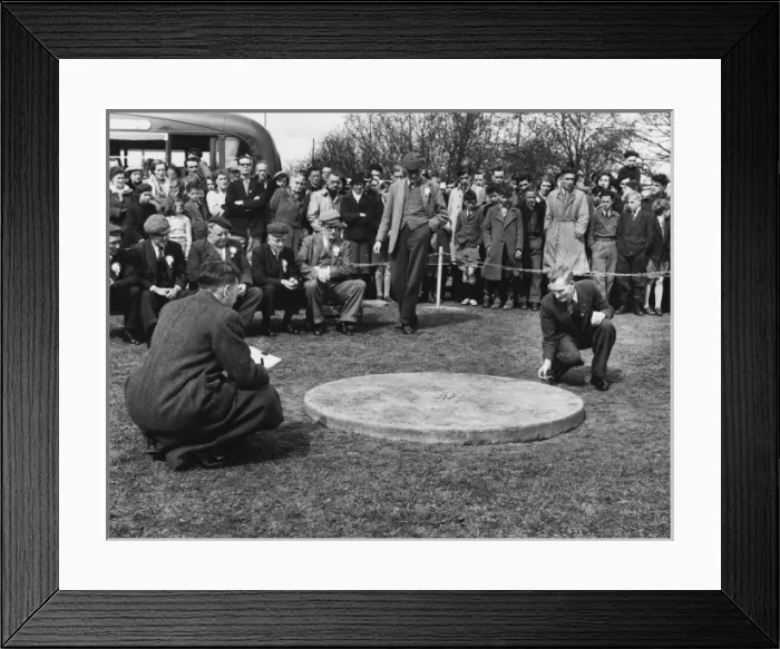 Framed Print : Marbles Cotest / 1950 Framed Print : Marbles Cotest / 1950