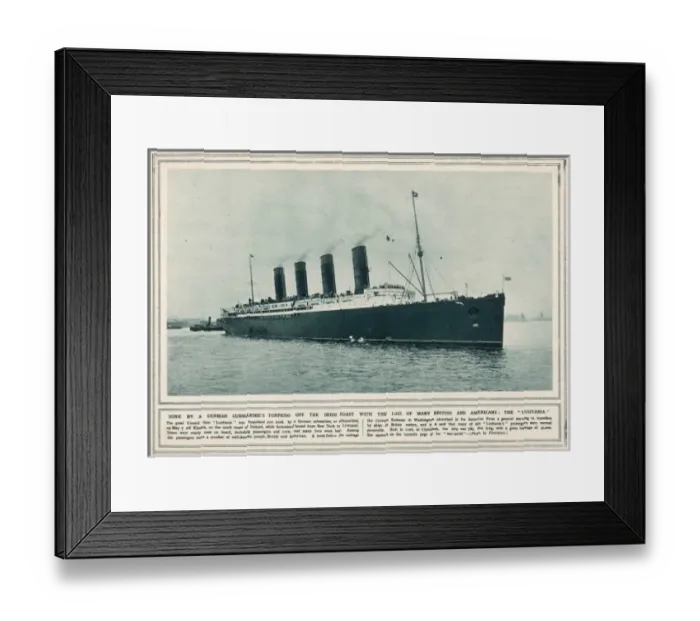 Framed Print : Lusitania - Photo Framed Print : Lusitania - Photo