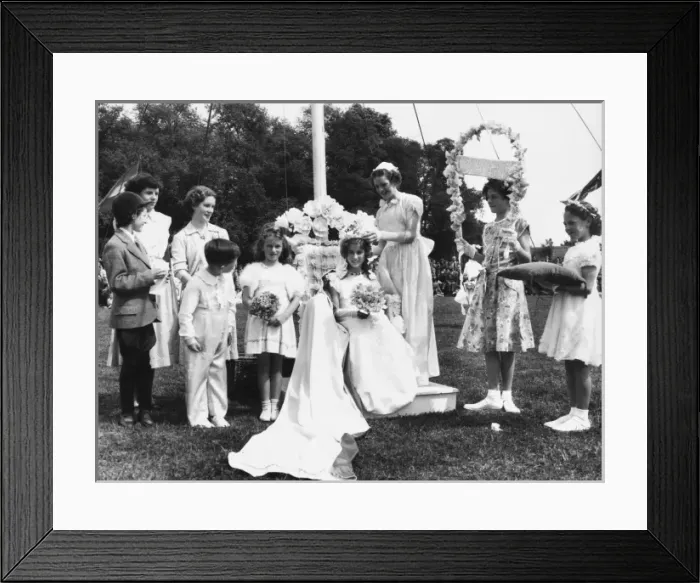 Framed Print : Goldington May Queen Framed Print : Goldington May Queen