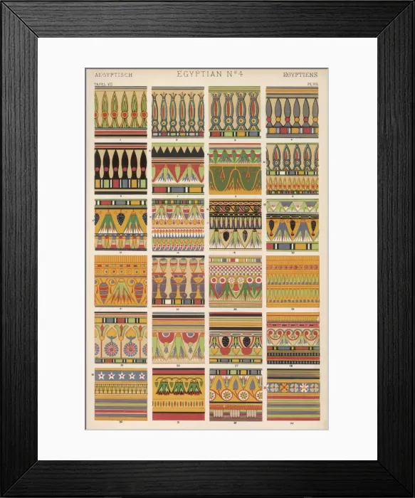 Framed Print : Owen Jones Egyptian 4 Framed Print : Owen Jones Egyptian 4