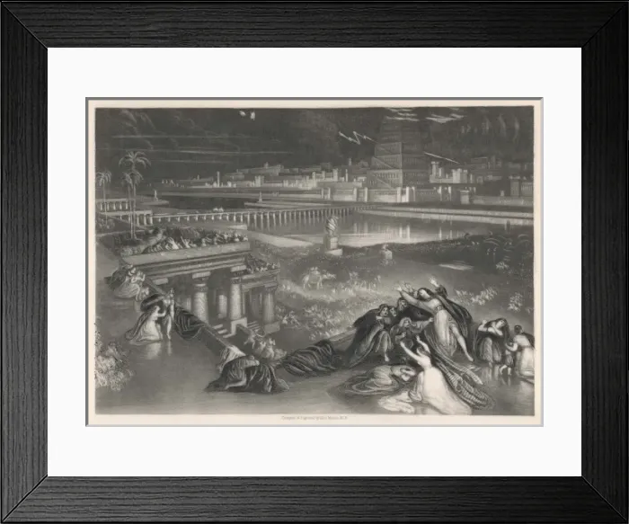Framed Print : Babylon Falls / Martin Framed Print : Babylon Falls / Martin