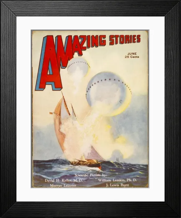 Framed Print : Aliens Attack Boats Framed Print : Aliens Attack Boats