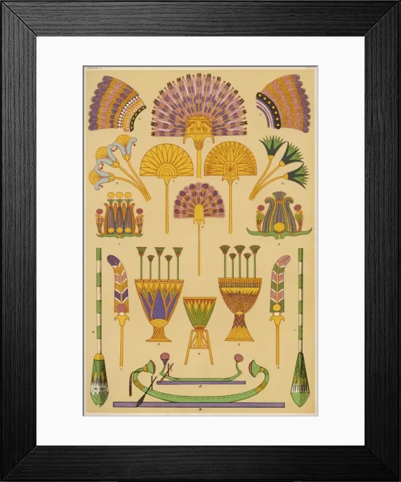 Framed Print : Owen Jones Egyptian 5 Framed Print : Owen Jones Egyptian 5