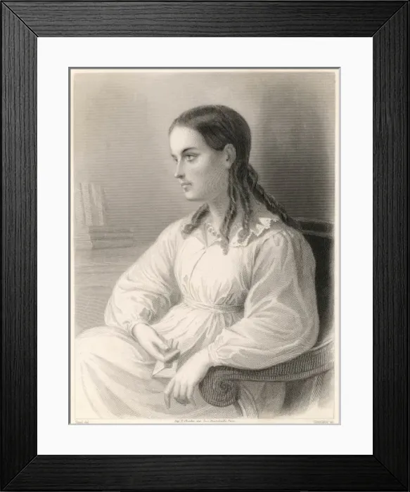 Framed Print : Bettina Von Arnim (Staal Framed Print : Bettina Von Arnim (Staal