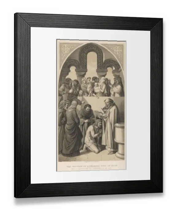 Framed Print : Augustine & Ethelbert Framed Print : Augustine & Ethelbert