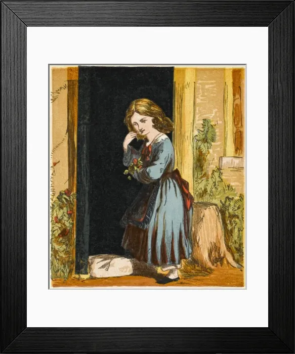 Framed Print : Victorian Girl, 1867 Framed Print : Victorian Girl, 1867
