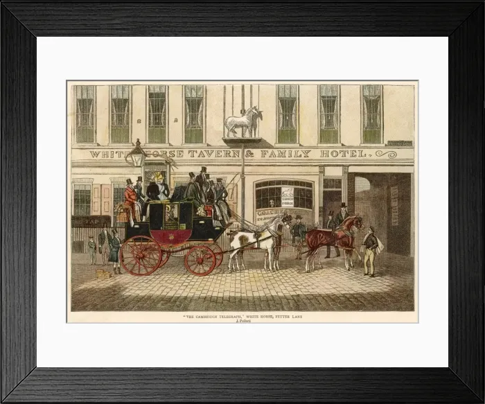 Framed Print : Stagecoach / White Horse Framed Print : Stagecoach / White Horse