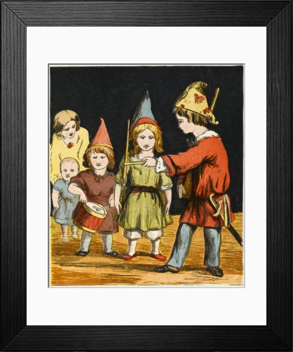 Framed Print : Playing as Soldiers / 1867 Framed Print : Playing as Soldiers / 1867