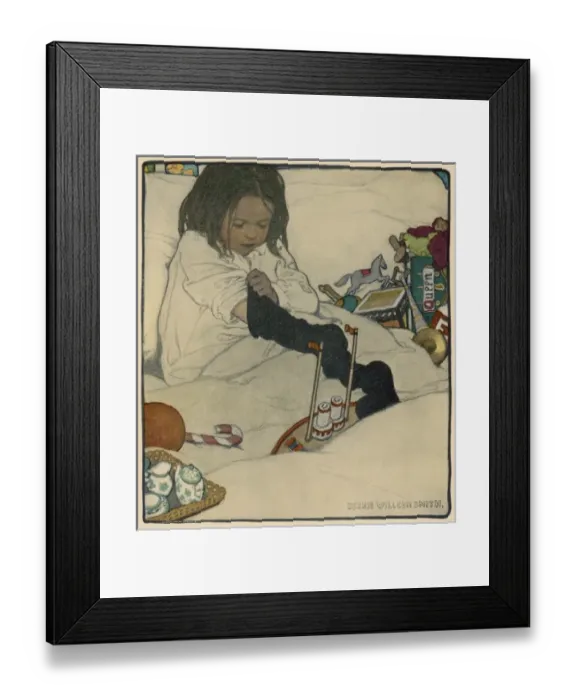 Framed Print : Opening Stocking 1902 Framed Print : Opening Stocking 1902