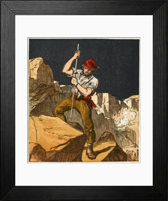 Framed Print : Stoneworker, 1867 Framed Print : Stoneworker, 1867