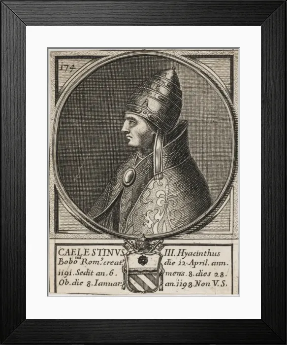 Framed Print : Pope Caelestinus III Framed Print : Pope Caelestinus III