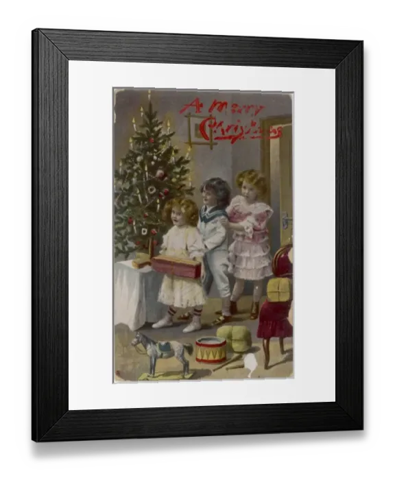 Framed Print : Three with Presents Framed Print : Three with Presents