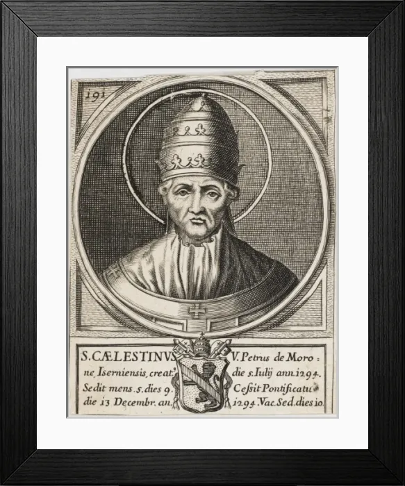 Framed Print : Pope Caelestinus V Framed Print : Pope Caelestinus V