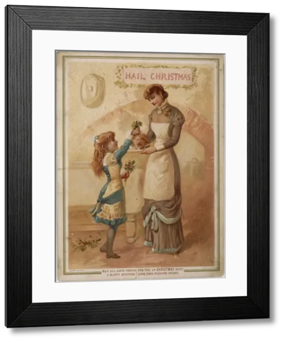 Framed Print : Holly on Pudding Framed Print : Holly on Pudding