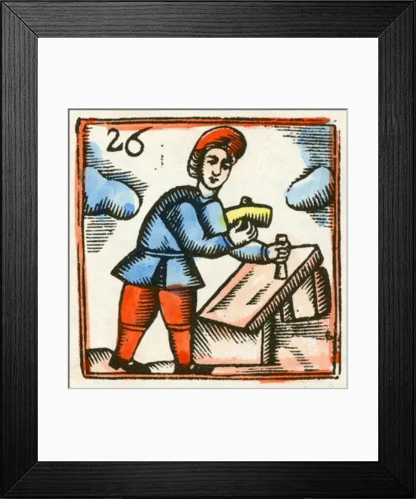 Framed Print : C17 Stoneworker Framed Print : C17 Stoneworker
