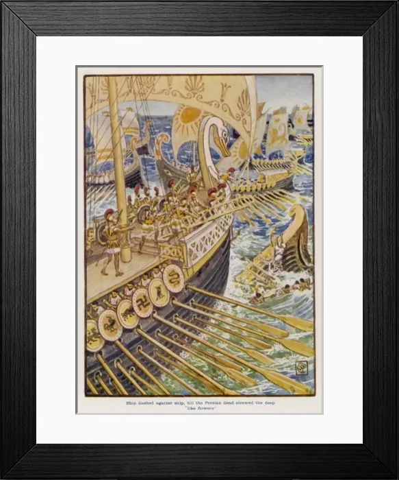 Framed Print : Battle of Salamis Framed Print : Battle of Salamis