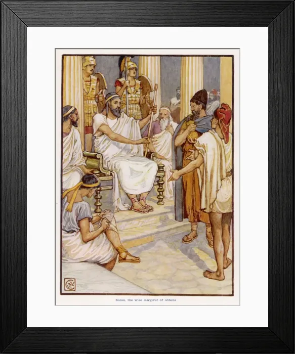 Framed Print : Solons Laws Framed Print : Solons Laws
