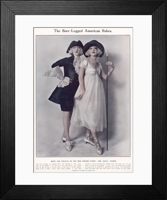 Framed Print : Dolly Sisters / Sketch 22 Framed Print : Dolly Sisters / Sketch 22